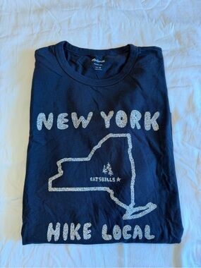 Madewell Navy 'New York' Graphic Tee with White Print